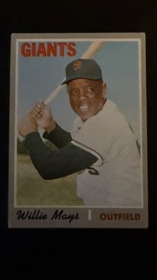 Willie Mays (HOF), #600, Topps 1970, San Francisco Giants, Superbly Centered, M