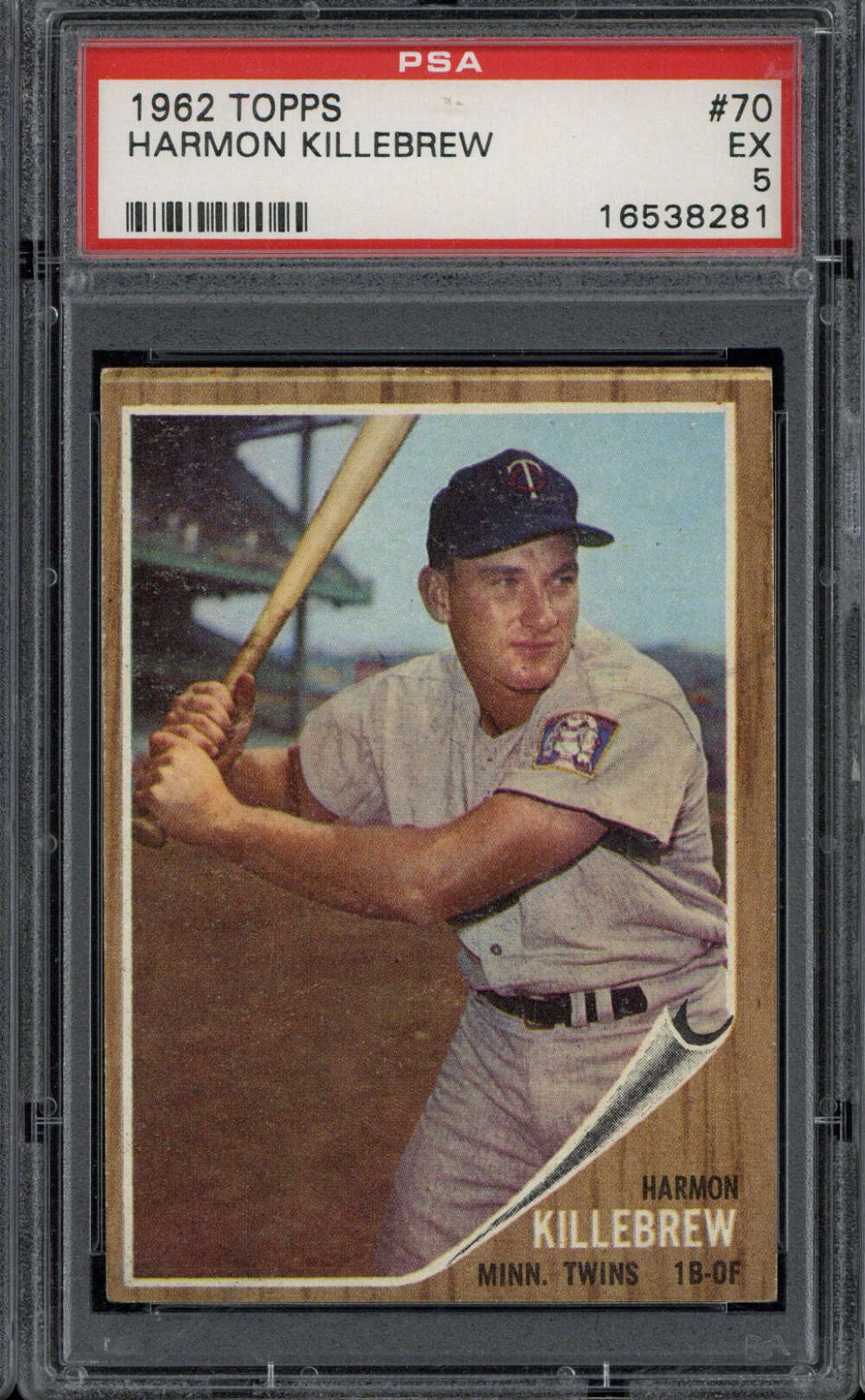 1962 Topps #70 Harmon Killebrew Twins PSA 5 EX