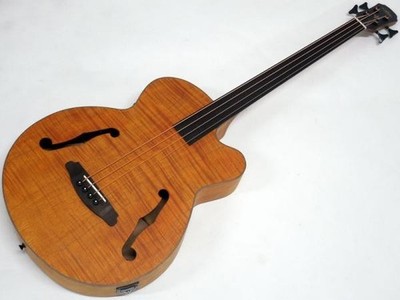 Aria Pro II FEB-F2/FL STBR Acoustic-Electric Bass Guitar Stained Brown NEW