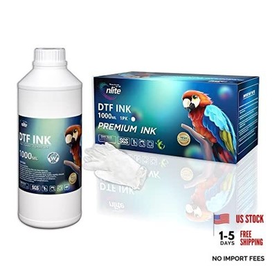  Premium DTF White Ink for DTF Heat Transfer Film Printing, Used 1000ML White