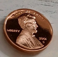 2001-S Dcam Gem Proof Lincoln Memorial Cent ~ Free Shipping!