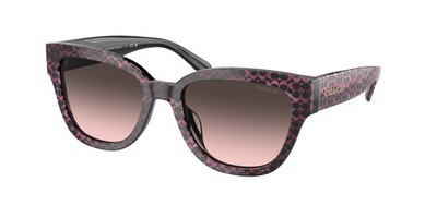 Coach HC 8379 U Cl920 Ruby Pearl Signature C G 578346 Size 54 Sunglasses