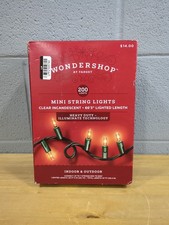 O9 Wondershop LED Mini Christmas String Lights, 100ct with Green Wire TESTED