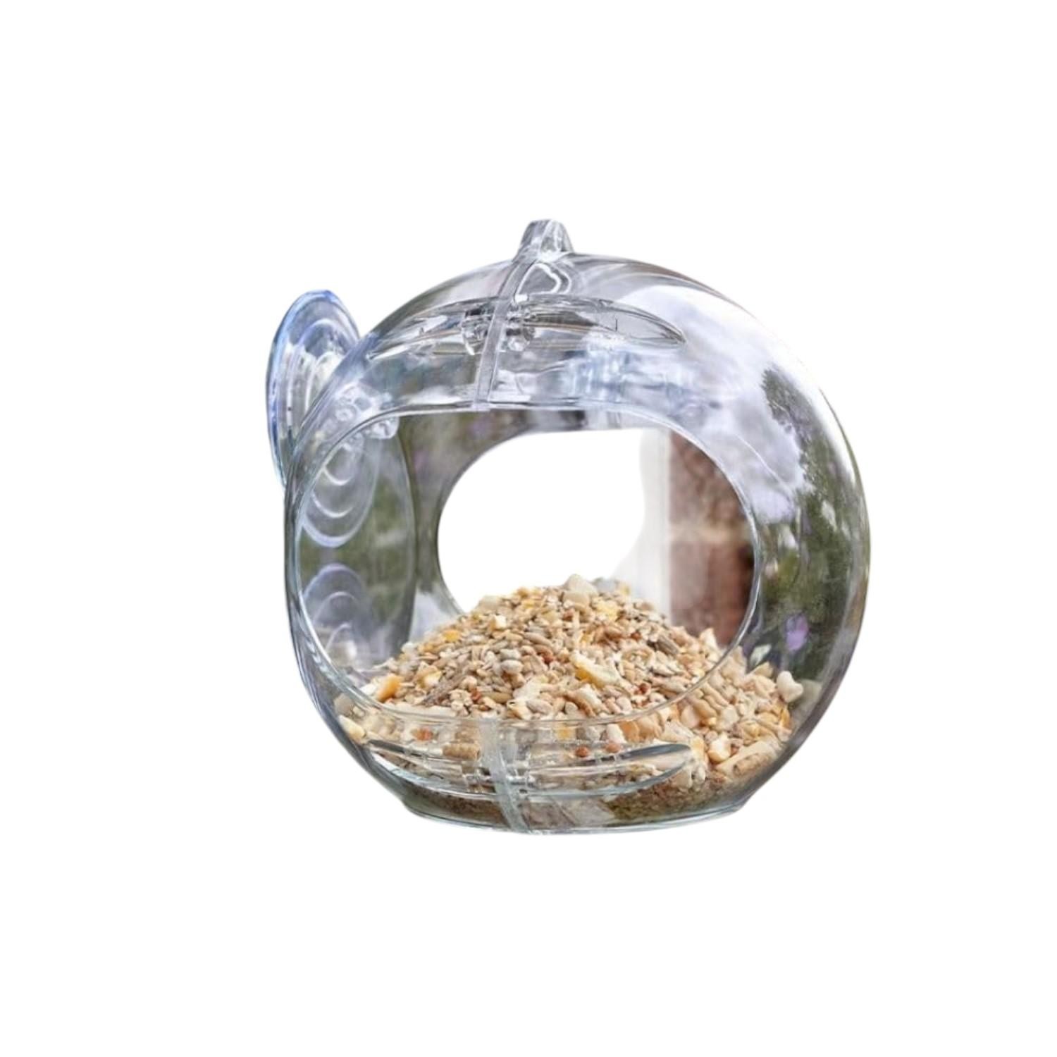 Peckish Window Feeder - Brown - Plastic - Extra Small - Image 5