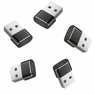 USB A auf USB C Adapter OTG Verbindungsstecker Ladeadapter Konverter Buchse