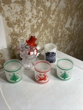 Small Christmas Lot Led Snowman Ornament & 4 ...