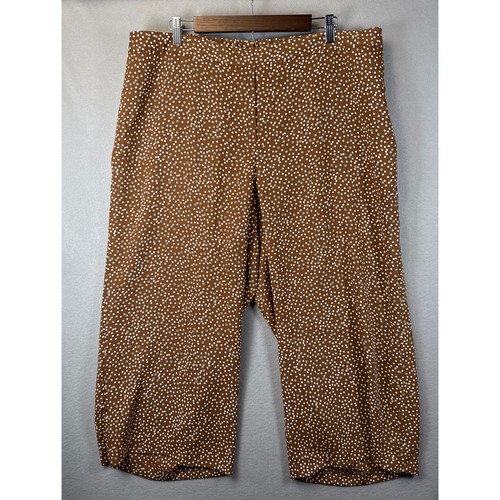 J. Jill Wearever Collection Easy Care Polka Dot Wide Leg Pants 3X Resort Sailing - Picture 2 of 9
