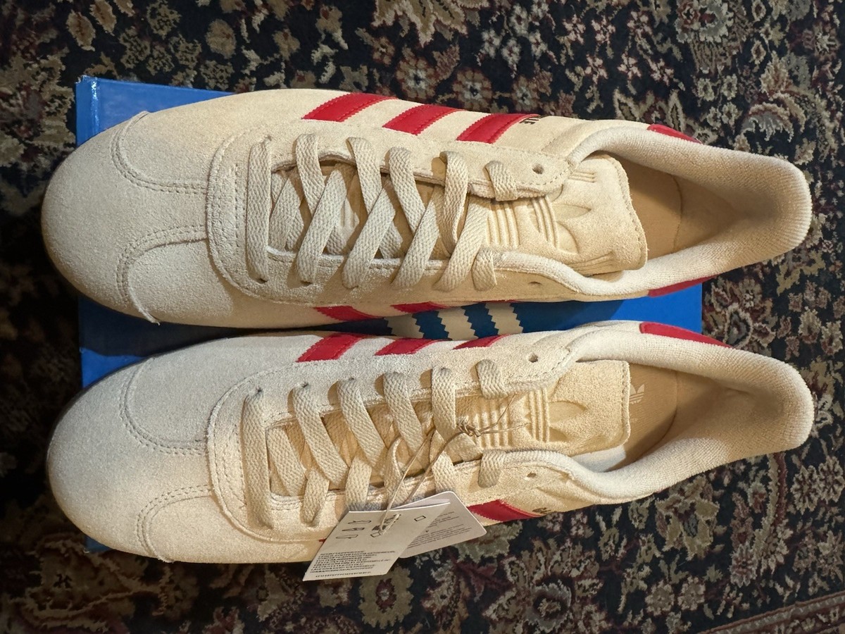 Adidas Men's Gazelle Originals Size 11 Sand Strata Scarlet |JH5393