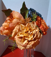 Ashland Fall Artificial Flower Bouquet Rose and Peony Type  New with Tag
