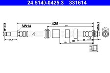 Bremsschlauch ATE 24.5140-0425.3 für VOLVO V40 525 Cross Country 526 DRIVe GTDi