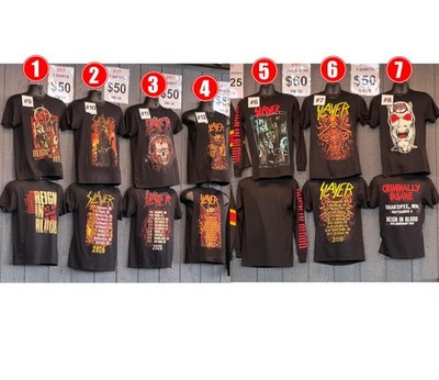 Slayers Reign In Blood Tour 2026 reprint T-Shirt, Longsleeve Shirt, Tanktop