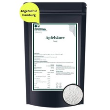 Äpfelsäure Pulver | Lebensmittelqualität Malic Acid Säuerungsmittel 100g-25kg