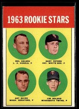 1963 Topps Mel Nelson/Gary Peters/Art Quirk/Jim Roland Rookie EX/MT Set Break