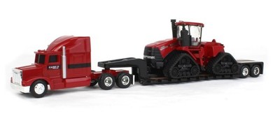 ERTL, 6x4 LKW mit 2-Achs Geräteträger und CASEI IH 620 Quadtrac., 1/64, ERT44278