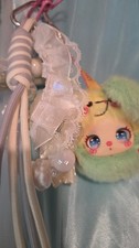 Handmade Lilla Character Plush Keychain   Beads, Flowers  Celestial Design