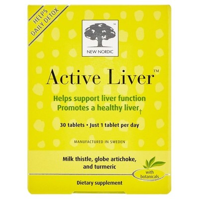 New Nordic Active Liver Tablets, Supports Liver Function & Health, 30 Count