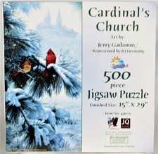 Puzzle Cardinal's Church Jerry Gadamus 15" X 29" 500 Piece SunsOut NEW SEALED FS