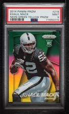 2014 Panini Prizm Neon Green & Yellow Prizm Khalil Mack #218 PSA 9 MINT 7xr