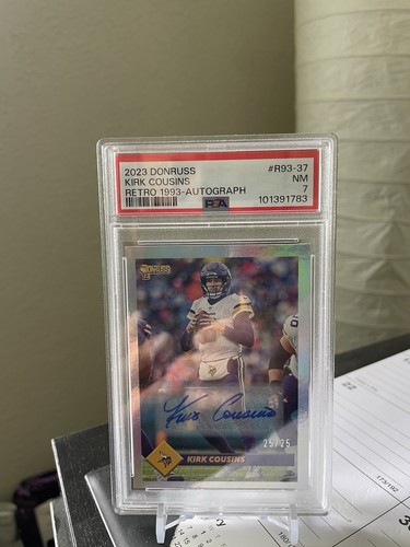 Kirk Cousins [Autograph] #R93-37 2023 Panini Donruss Retro 1993 card