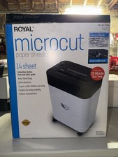 ROYAL 14-Sheet Micro Cut Paper Shredder on Casters, 14MC