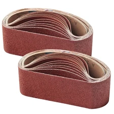 24 PCS 3x21-Inch Sanding Belts 40 Grit Aluminum Oxide Belt Sander Paper