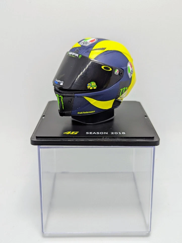 Casque Moto GP Altaya - Valentino Rossi Season 2018 - Helmet 1/5 - Photo 4/4