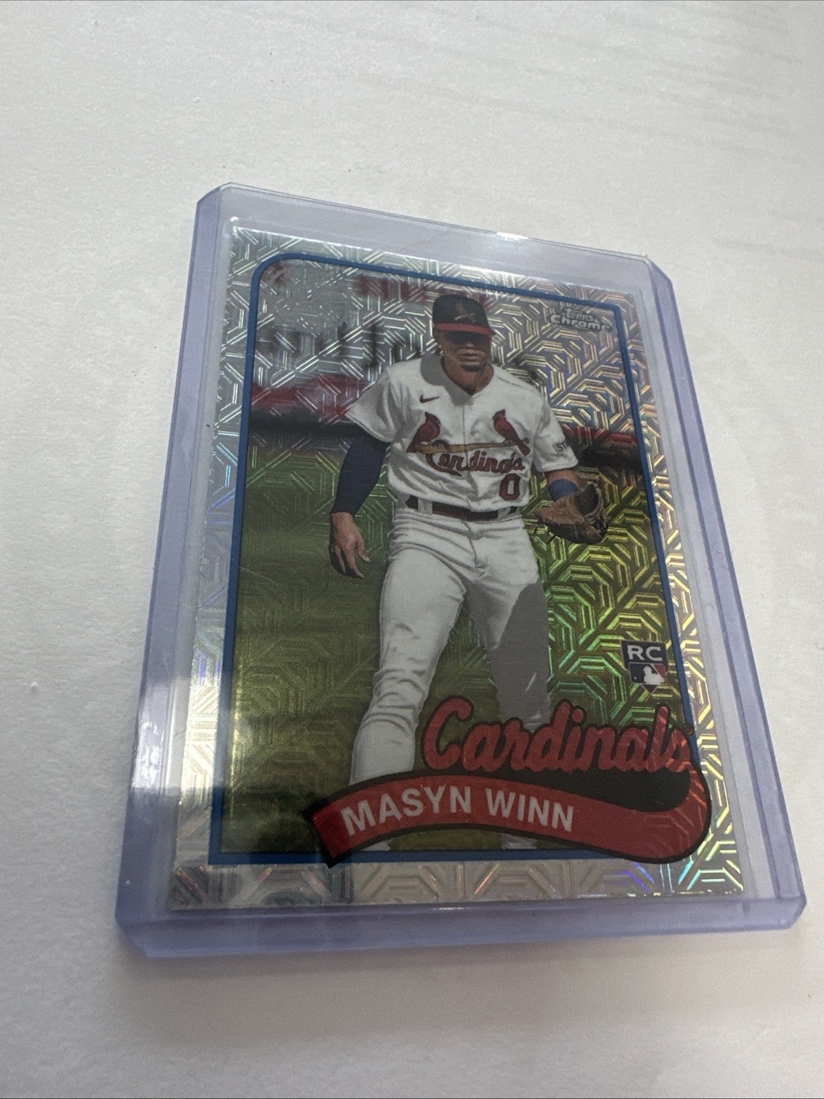 2024 Topps Series 2 1989 Topps Chrome Silver Pack Mojo #2T89C-30 Masyn Winn (RC)