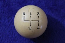 Whiteyellowed 4 Speed Gear Shift Knob Hot Rod Handle Chevy Ford Mopar Gm Whiteyellowed 4 Speed Gear Shift Knob Hot Rod Handle Chevy Ford Mopar Gm