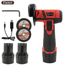 2 Batteries Mini Angle Grinder Cordless 12V Cutter Polishing Grinding Machine UK
