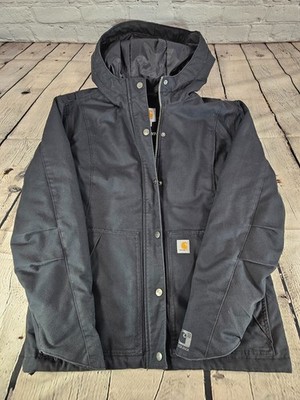 Carhartt Women Full Swing Cryder Jacket 102246 Black Quick Duck Thinsulate S 4/6