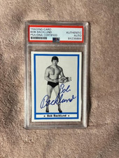 BOB BACKLUND SIGNED 1991 IMAGINE WRESTLING CARD SLABBED PSA/DNA#84235884