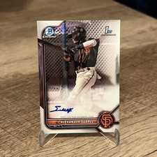 2022 Bowman Chrome Alexander Suarez San Francisco Giants RC Rookie AUTO