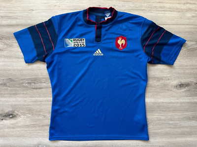 France Rugby Shirt World Cup 2015 Jersey Adidas A95802 Camiseta