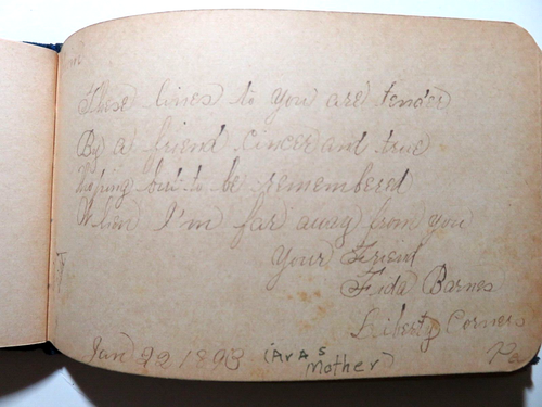 Zwei Autogrammalben von 1890 über 60 Einträge - Bild 24 von 24