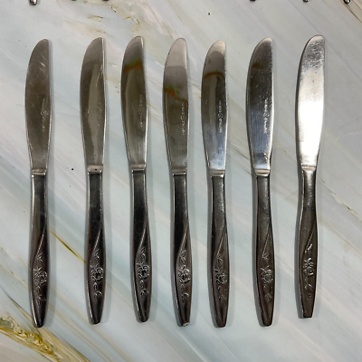 Kaysons Stainless Japan Flatware KAO1 Rose Spoon Fork Knife Set of