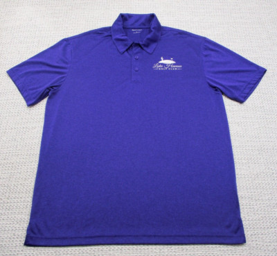 Sport-Tek Polo Shirt Large L Purple Lake Havasu Golf Short Sleeve Rugby Tennis