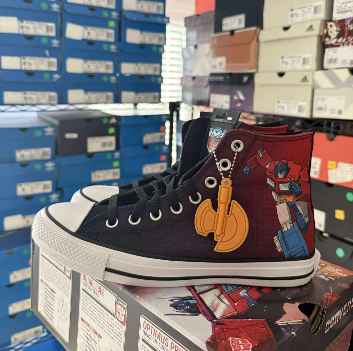 SAOLA TAGLIA 10 NUOVE Converse Transformers Chuck Taylor All Star High Autobot A11659C