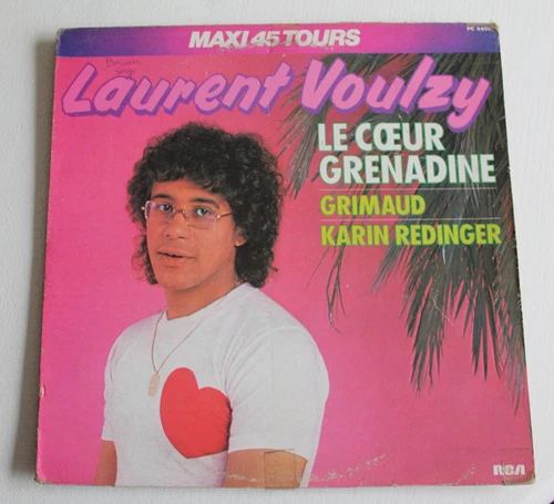 Laurent Voulzy , le coeur grenadine  , Maxi 45 tours