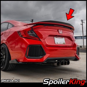 SpoilerKing #380RC Rear Window Spoiler W/center Cut (Fits: Civic