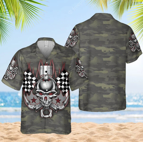 Camouflage Hawaiian Shirt for Men Size S-5XL - Bild 2 von 4