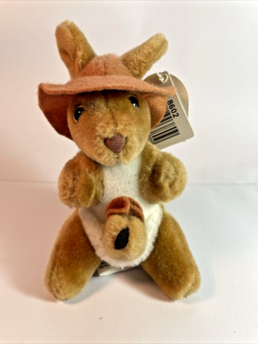 Australian Gifts Kangaroo & Baby Joey Plush Stuffed Animal 6” NWT