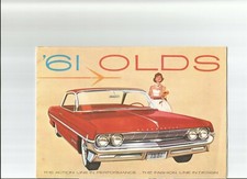 1961 Oldsmobile Ninety-eight 98 Eighty-eight 88 And F-85 Sales Brochure