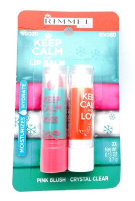 Rimmel Keep Calm and Lip Balm 020 Pink Blush, 060 