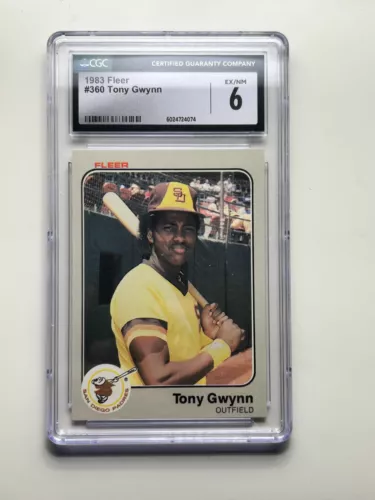 1983 FLEER #360 TONY GWYNN ROOKIE RC CGC 6