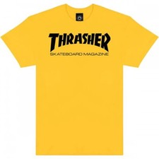 Thrasher Skate Mag T-Shirt - Size: Small Gold/Black