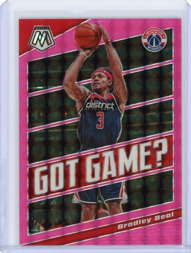 Bradley Beal [Pink Fluorescent] #10 2019 Panini Mosaic Got Game card