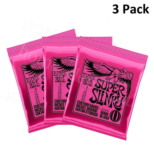 3/6Pack Electric Guitar Strings Slinky For Ernie Ball 2221(10-46) 2223 (9-42) - Picture 19 of 28