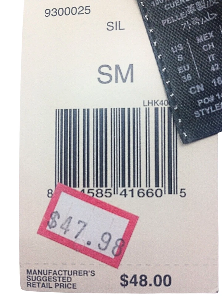 Women's GUESS Silver Leather Evening Dress Gloves - Elegant Driving Style - Image 3 of 3