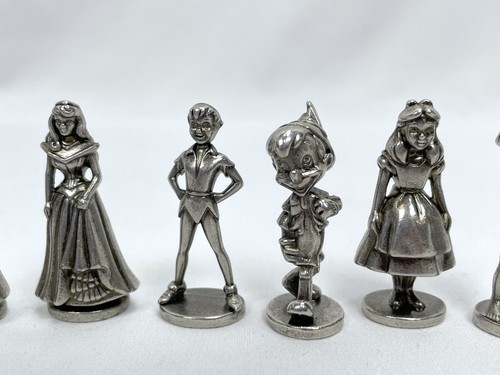 Monopoly Disney Gioco Pezzi Set 8 Pezzi di Ricambio Gettoni 2001 Alice Peter - Foto 3 di 7