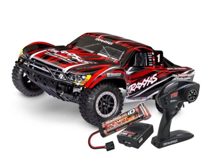 Traxxas Slash HD RTR rot Clipless mit Akku und USB-C Ladegerät TRX58234-8-RED 
